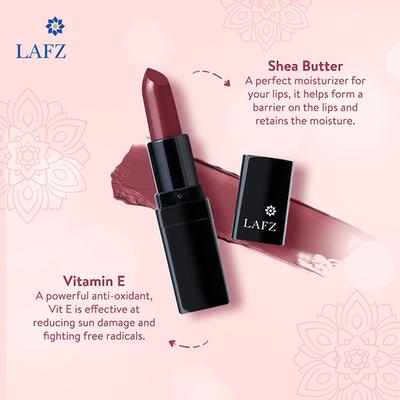 Lafz Velvet Matte Lipstick, Dark Mulberry 4.5 gm - Lipsticks