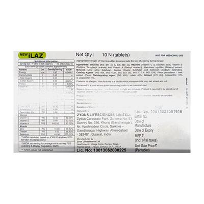 ILAZ NEW GLUTEN FREE Tablet 10's - Supplements-Sup