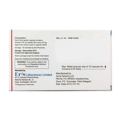 Orlean 60mg Capsule 10'S - Obesity