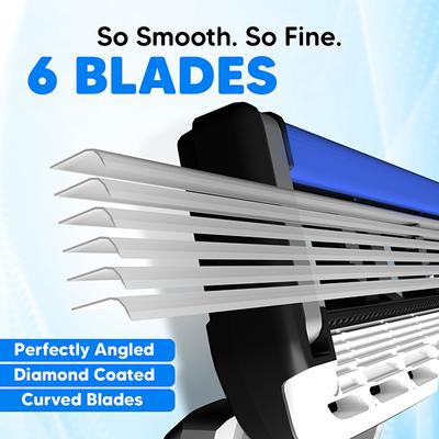 Letsshave Pro 6 Portable Trial Kit For Men, Pro 6 Prortable Razor With Shave Foam 200G 1's - Grooming Kits
