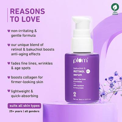 Plum Bakuchiol & Retional 1% Serum Collagen Boost 30 ml - Face Serum