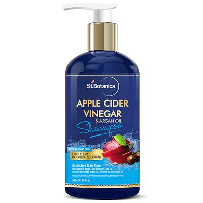 Stbotanica Apple Cider Vinegar & Organic Argan Oil Hair Shampoo -No Sulphate, No Parabens, No Silicon 300 ml - Shampoos