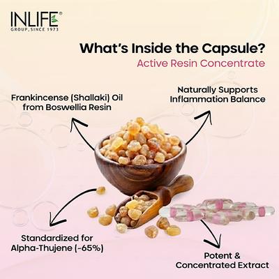 INLIFE Natural Frankincense Oil Veg Capsules 60's - Multi-Vitamins