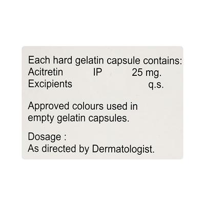 Soretin 25mg Capsule 10'S - Psoriasis/Seborrhea/Ichthyosis-Pso