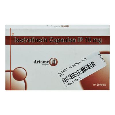 ACTAME 10 Softgel 10's - Acne-Acn