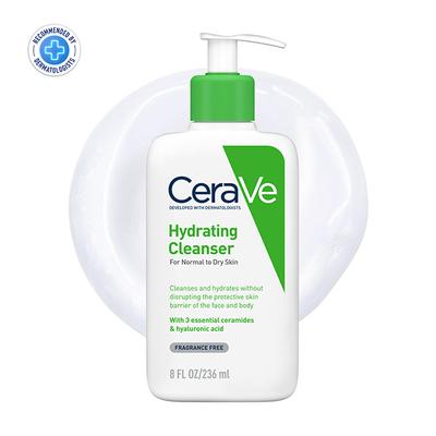 CeraVe Hydrating Cleanser For Normal To Dry Skin 236 ml - Face Wash & Cleansers