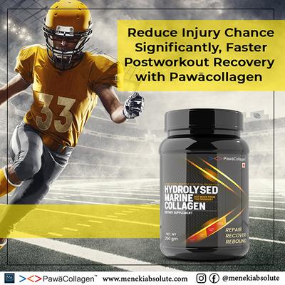 PawaCollagen Hydrolysed Marine Collagen Dietary Supplement Powder 250 gm - Hair & Skin