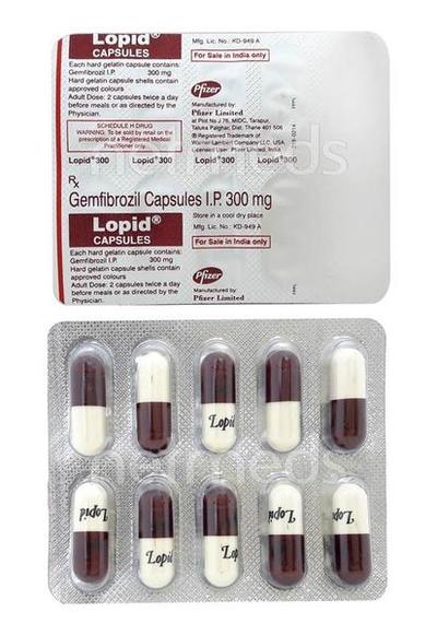 Lopid 300mg Capsule 10'S - High Cholesterol-Dys