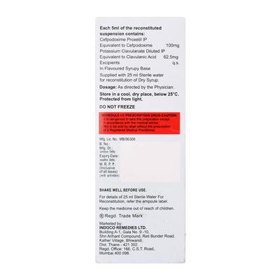 Oxipod CV Dry Syrup 30ml - Bacterial Infections-Pen