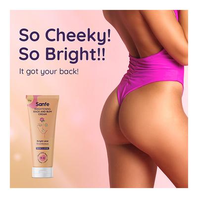 Sanfe Brightening Back and Bum Cream - Peony & Lemon 50 gm - Stretch Mark Cream