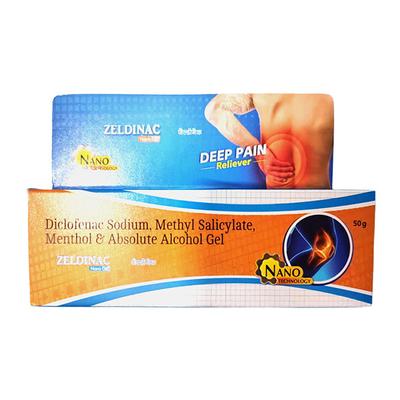 ZELDINAC NANO Gel 50gm - Pain relief-Nsa