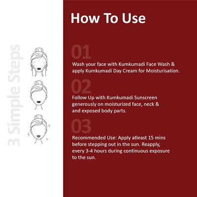 T.A.C - The Ayurveda Co. Kumkumadi Sunscreen with SPF 50 UVA+UVB Protection For Radiant & Youthful Skin 50 gm - Face Sunscreen