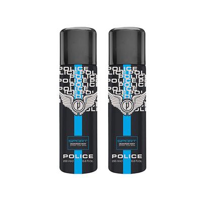 Police Sport Deodorant Spray 200ml + 200ml 2's - Men Deodorants/Roll-Ons