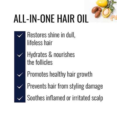 St.Botanica Hair Oil with Comb Applicator - Moroccan Argan 150ml - Hair Oils