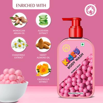 Mom & World Kidsy Body Wash - Bubble Gum 240 ml - Baby Body Wash