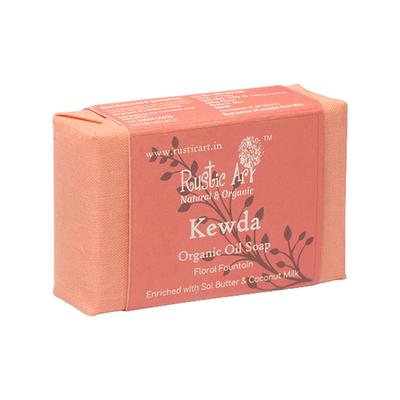 Rustic Art Organic Handmade Kewda Soap 100 gm - Soaps