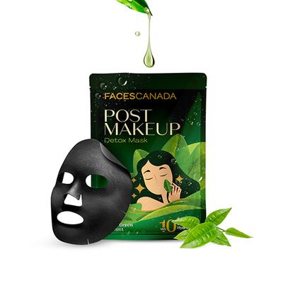 Faces Canada Post-Makeup Detox Mask, Gentle Exfoliating Sheet Mask 25 gm - Sheet Masks