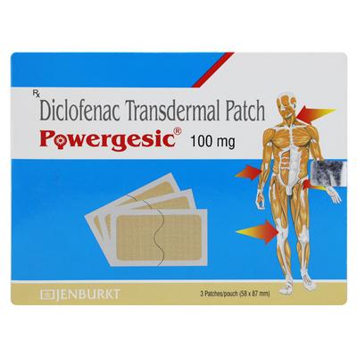 POWERGESIC TRANSDERMAL 100mg Patch 3's - Pain relief-Nsa