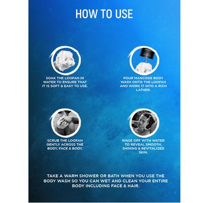 Mancode Hydro Wash 3 in 1 ( Body+Face+Hair ) 450 ml - Shower Gels & Body Wash