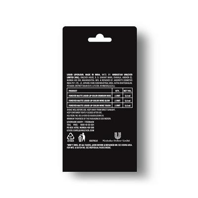 Lakme Liquid Lipstick Trio- Wine Whisper, Forever Matte, Light-Weight 3's - Liquid Lipsticks