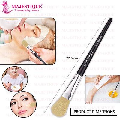 Majestique Facial Mask Brush Makeup Brushes Cosmetic Tools With Black Sturdy Handle Soft Facial Mask 1's - Face Brush