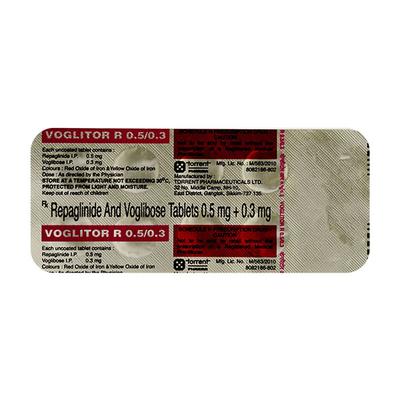 VOGLITOR R 0.5/0.3 Tablet 10's - Diabetes-Ant