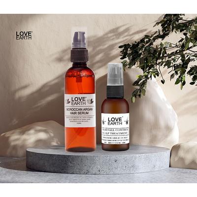Love Earth Hair Serum Combo Enriched With Essential Oils & Herbal Extracts 100 gm - Hair Serums