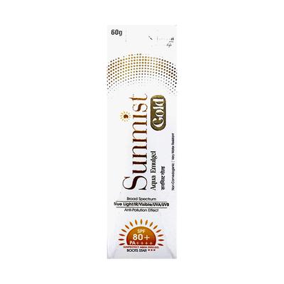 SUNMIST GOLD AQUA EMULGEL SPF 80+ PA++++ Sunscreen Gel 60g - Sunscreen Preparations-Emo