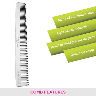 Vega Aluminium Comb (Ac - 04) - Hair Combs