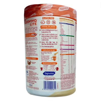 Groviva Lite Age 2+ Child Nutrition Supplement Powder Jar - Vanilla Flavour 400 g - Baby And Infant Supplements