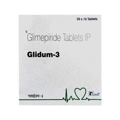 GLIDUM 3 Tablet 10's - Diabetes-Ant
