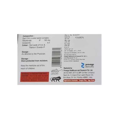FENABRATE 160 Tablet 10's - High Cholesterol-Dys