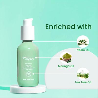 Earth Rhythm Neem, Moringa & Tea Tree Oil Hair Serum 50 gm - Hair Serums