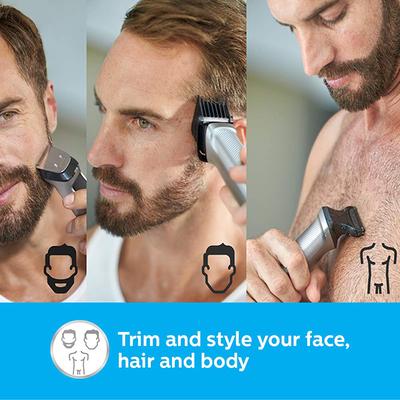 Philips Multigroom Series 7000 13-in-1, Face, Hair and Body Trimmer/Clipper (MG7715/15) 1's - Trimmers