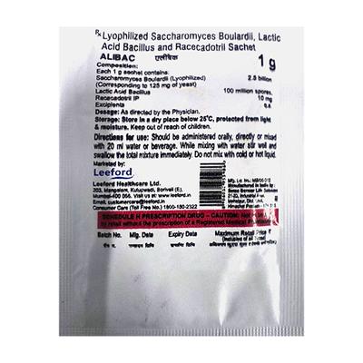 ALIBAC Z Orange Flavour Sachet 1gm - Diarrhoea-Ant