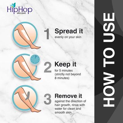 HipHop Hair Removal Cream with Charcoal - Sensitive Skin 25 gm - Shaving & Hair Removal