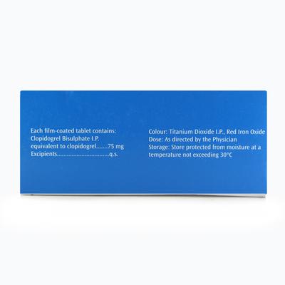Plavix 75mg Tablet 14'S - Blood Clot-Ant