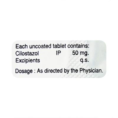 Cilotab 50mg Tablet 10'S - Intermittent Claudication-Per