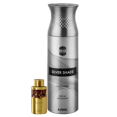 Ajmal Aurum Concentrated Perfume Oil Fruity Floral And Silver Shade Homme Deodorant Citrus Woody Fragrance 210 ml - Perfumes (Edt/Edp)