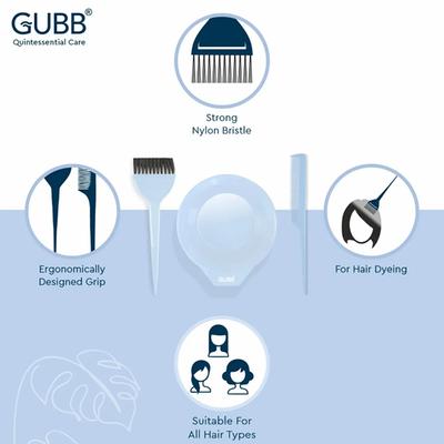GUBB Hair Colouring Kit 90 gm - Hair Brushes