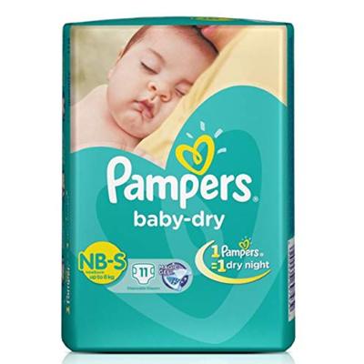 Pampers Baby-Dry Nb (S) 11's - Diapers & Wipes