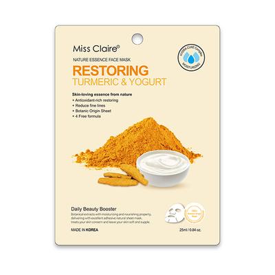 Miss Claire Nature Essence Face Mask - Turmeric & Yogurt 25 Ml - Masks & Peels
