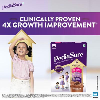 Pediasure Scientifically Designed Nutrition Drink Refill - Chocolate Flavour 375 g - Kids Nutrition