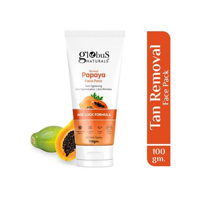 Globus Naturals Papaya Face Pack, , Age Lock formula Pigmentation 100Gm - Masks & Peels