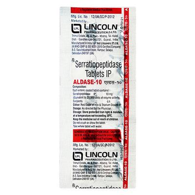 Aldase 10mg Tablet 10'S - Pain relief-Nsa
