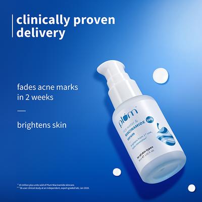 Plum 10% Niacinamide Face Serum with Rice Water Clarity Boost Fragrance free 30ml - Face Serum