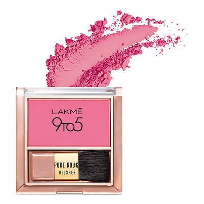 Lakme 9 To 5 Pure Rouge Blusher Pretty Pink 6 Gm - Blushes