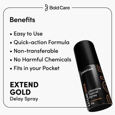 Bold Care Extend Gold Delay Spray 20 ml - Intimate Spray