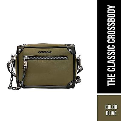 Colorbar The Classic Crossbody - Olive 1's - Makeup Bags & Cases