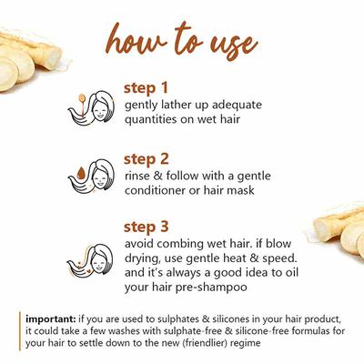 Plum Ginseng Gentle Rinse Shampoo Fragrance-Free 300ml - Shampoos